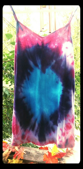 Large tie-dyed tank top - Picture 1 of 2